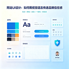 三门峡建站-网站UI设计：如何用视觉语言传递品牌信任感