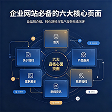 三门峡建站-企业网站必备的六大核心页面